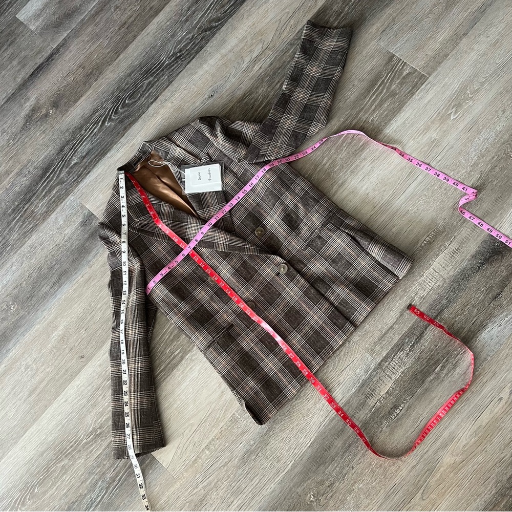 NWT Acne Studios herringbone oversize blazer - Picture 7 of 16